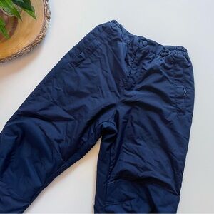 Lands End Navy Kids Squall Waterproof Insulated Iron Knee Snow Pants | Size 12